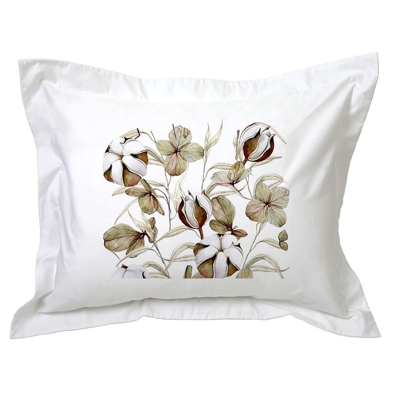 TUYO PRINT - Funda de Almohada Flores de Algodón - Tuyo Print