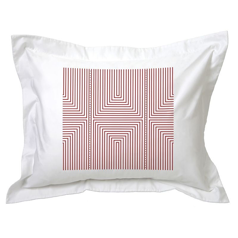 TUYO PRINT - Funda de Almohada Guaraní Rojo - Tuyo Print