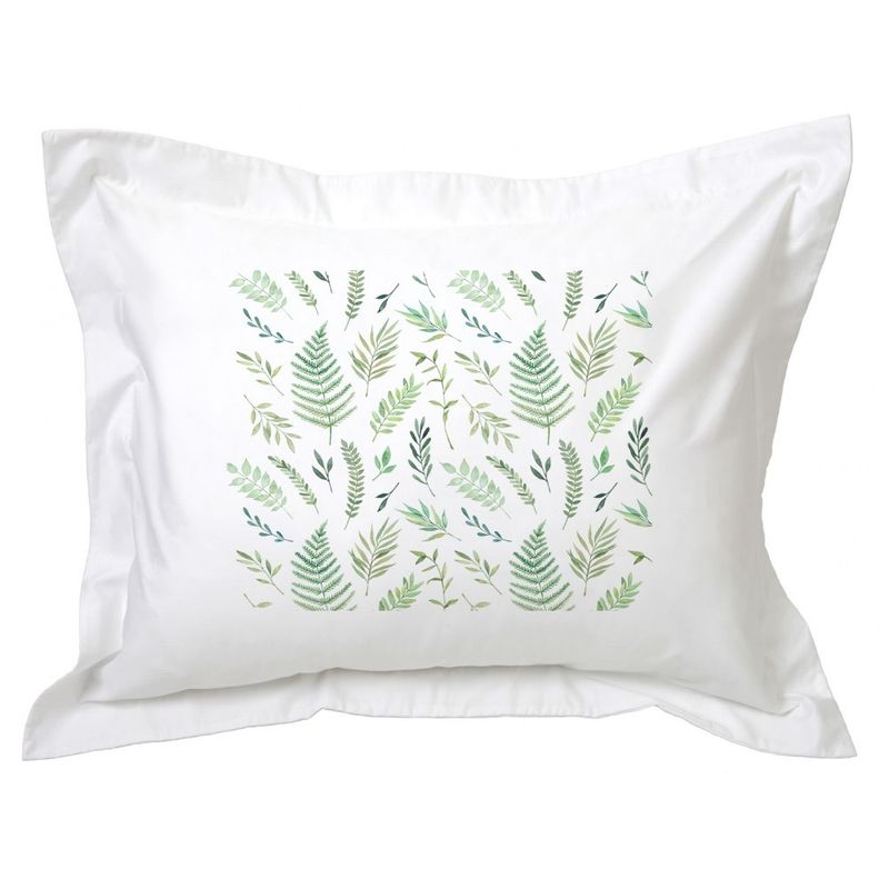 TUYO PRINT - Funda de Almohada Hojas Verdes - Tuyo Print