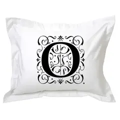 TUYO PRINT - Funda de Almohada Letras Deco O -