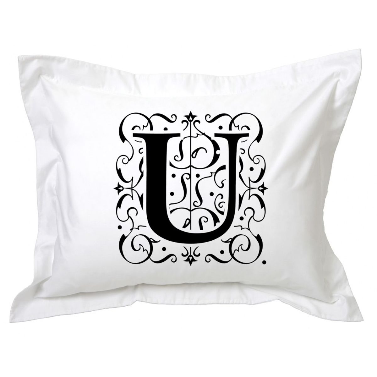 TUYO PRINT - Funda de Almohada Letras Deco U - Tuyo Print