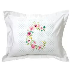 TUYO PRINT - Funda de Almohada Letras Vintage C -