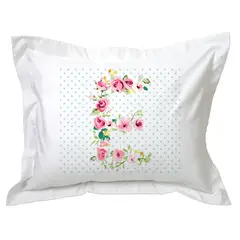 TUYO PRINT - Funda de Almohada Letras Vintage E -