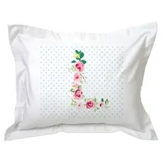 TUYO PRINT - Funda de Almohada Letras Vintage L -