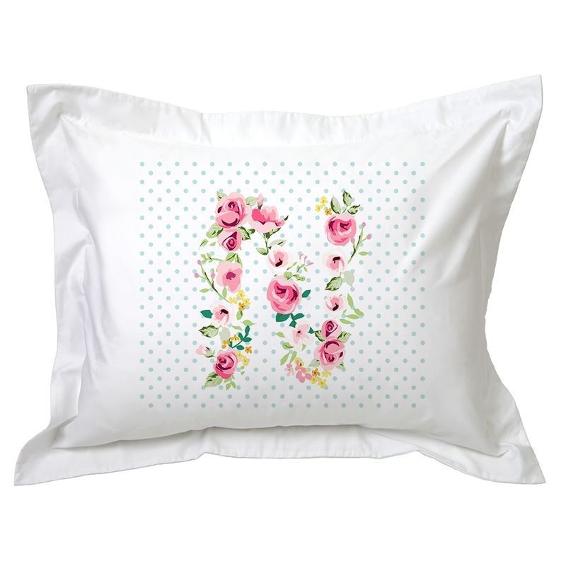 TUYO PRINT - Funda de Almohada Letras Vintage N - Tuyo Print
