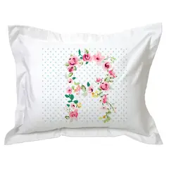 TUYO PRINT - Funda de Almohada Letras Vintage R -