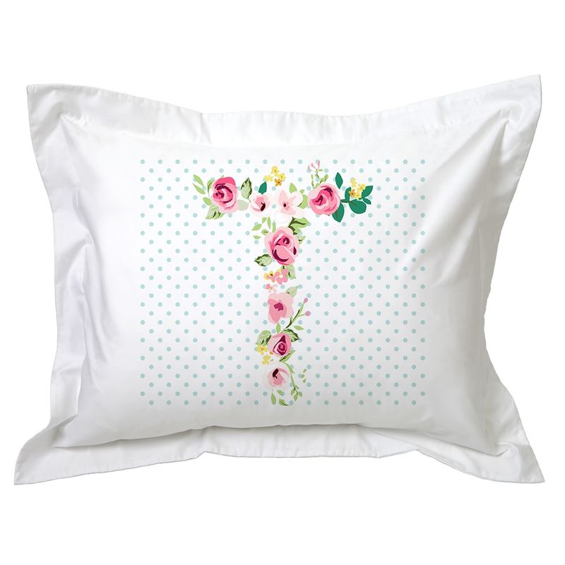 TUYO PRINT - Funda de Almohada Letras Vintage T - Tuyo Print