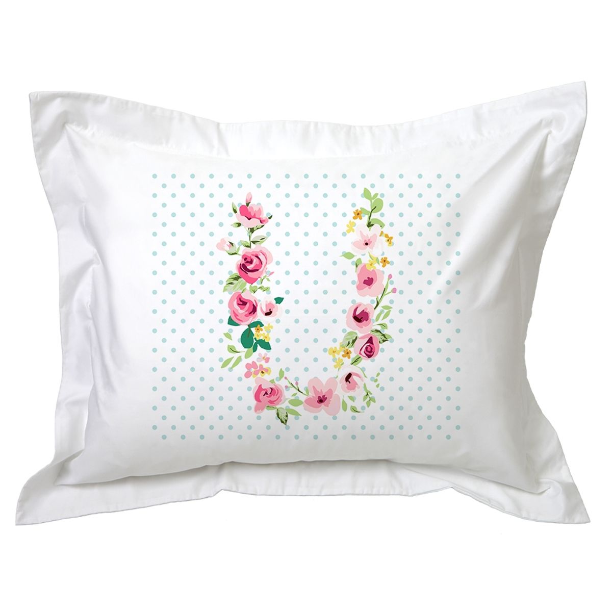 TUYO PRINT - Funda de Almohada Letras Vintage U - Tuyo Print