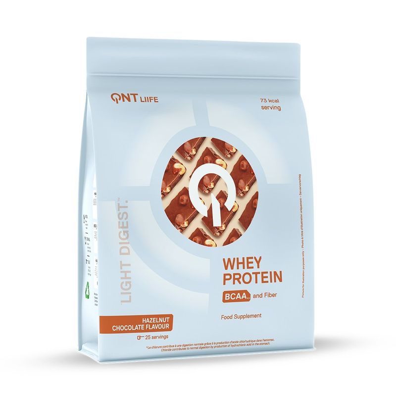 QNT - Proteína Whey Light Digest 500 grs Chocolate Avellanas