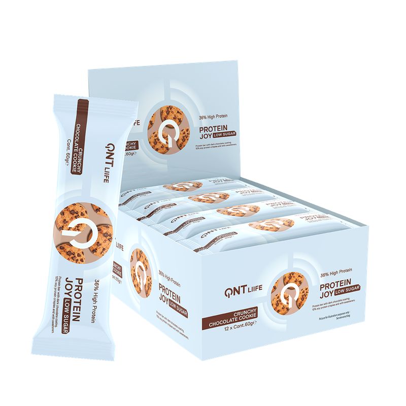 QNT - Caja de 12 Barras de Proteína Joybar 12x60 grs Cookies&Cream