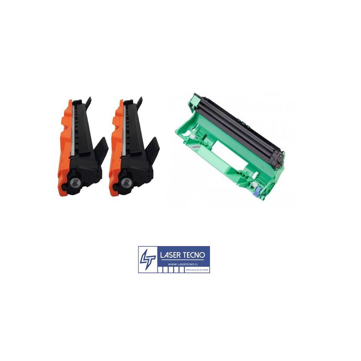 GENERICO - 2 TONER TN1060 + TAMBOR DR1060 LASERTECNO