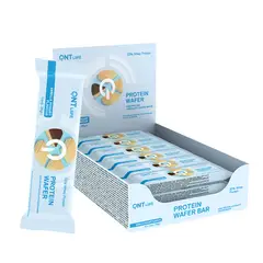 QNT - Caja De 12 Barras De Proteína Wafer Bar 12x35 Grs Vainilla