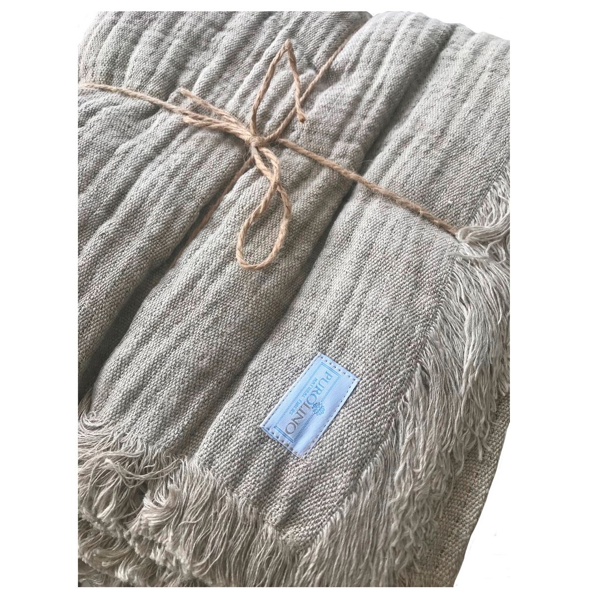 PUROLINO - Manta de Lino Natural Standard