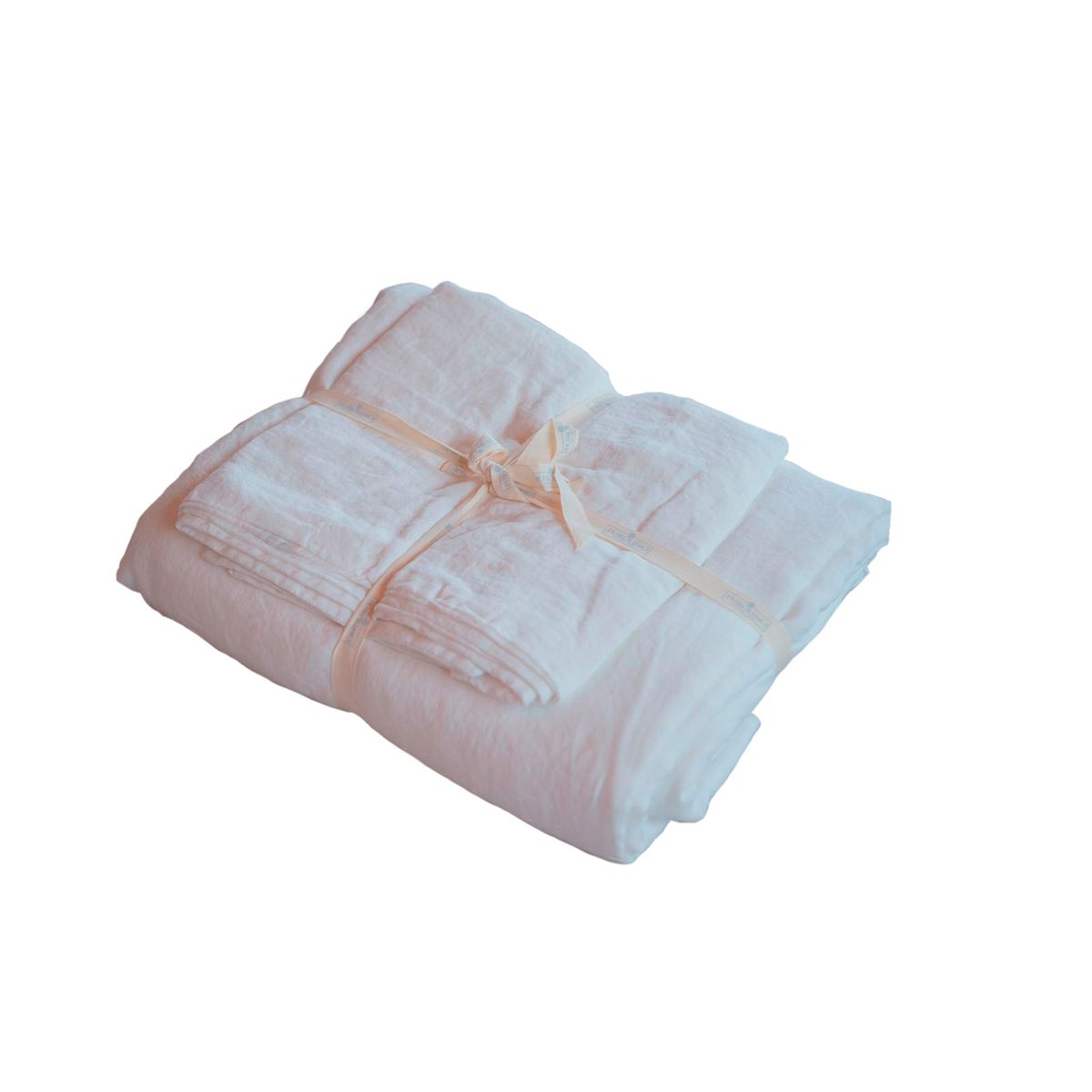 PUROLINO - Juego de Sábanas de Lino 2 Plazas Blancas