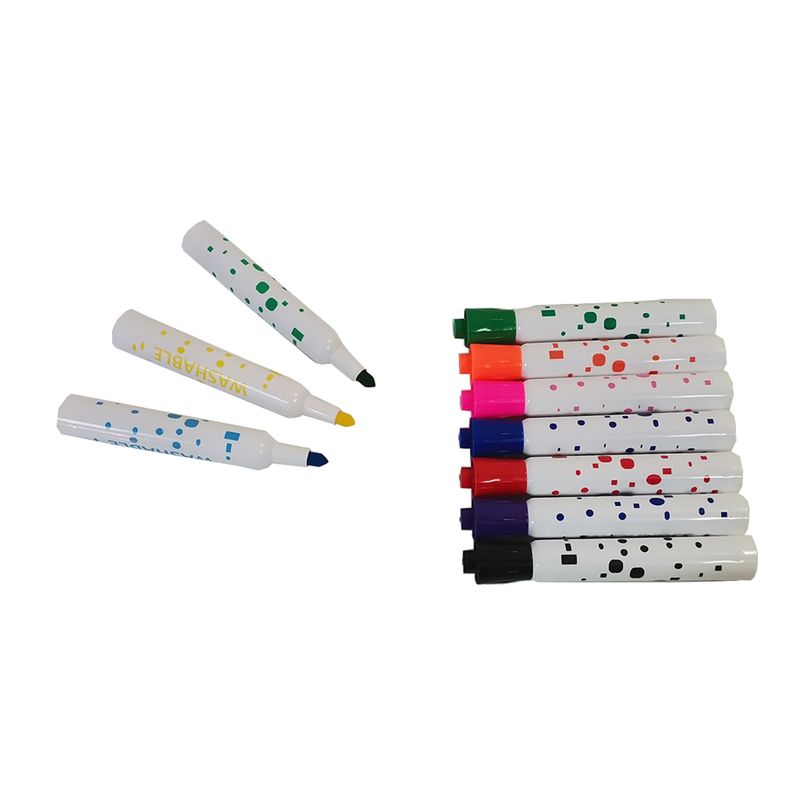 SEIGARD - 10 Marcadores Jumbo Lavables MK-10STPVC Color Variado