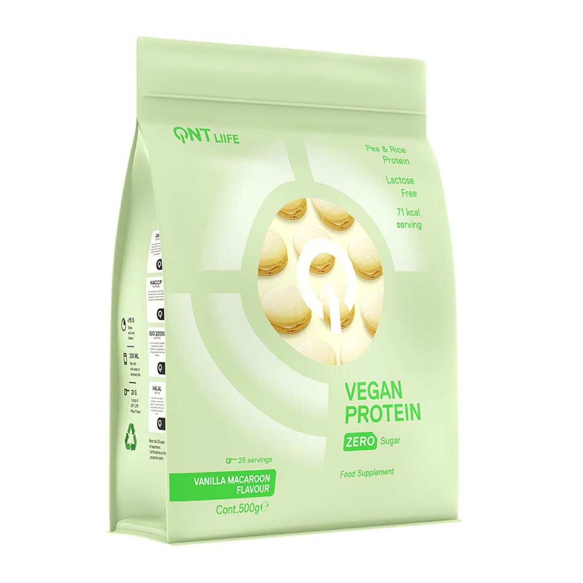 QNT - Proteina Vegana Sin Azucar 500gr Vainilla QNT