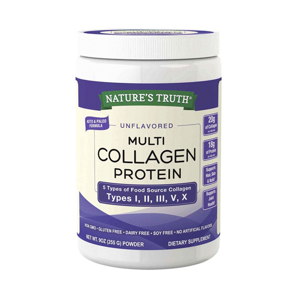 NATURE'S TRUTH - Colageno Multi Collagen Complex en Polvo 255gr Natures Truth