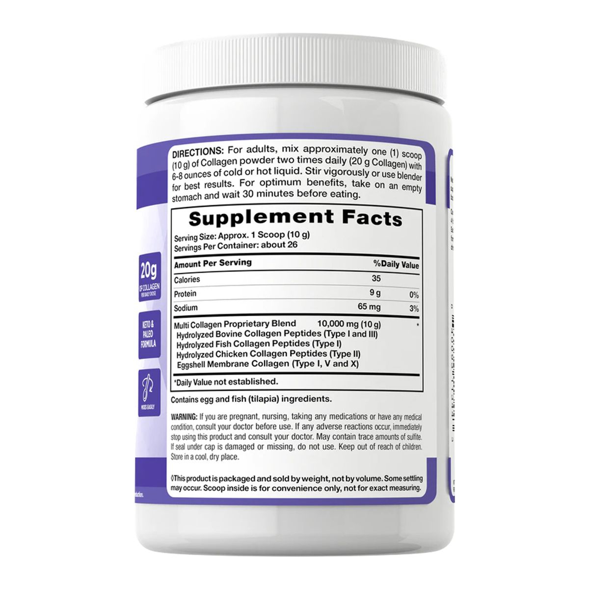 NATURE'S TRUTH - Colageno Multi Collagen Complex en Polvo 255gr Natures Truth