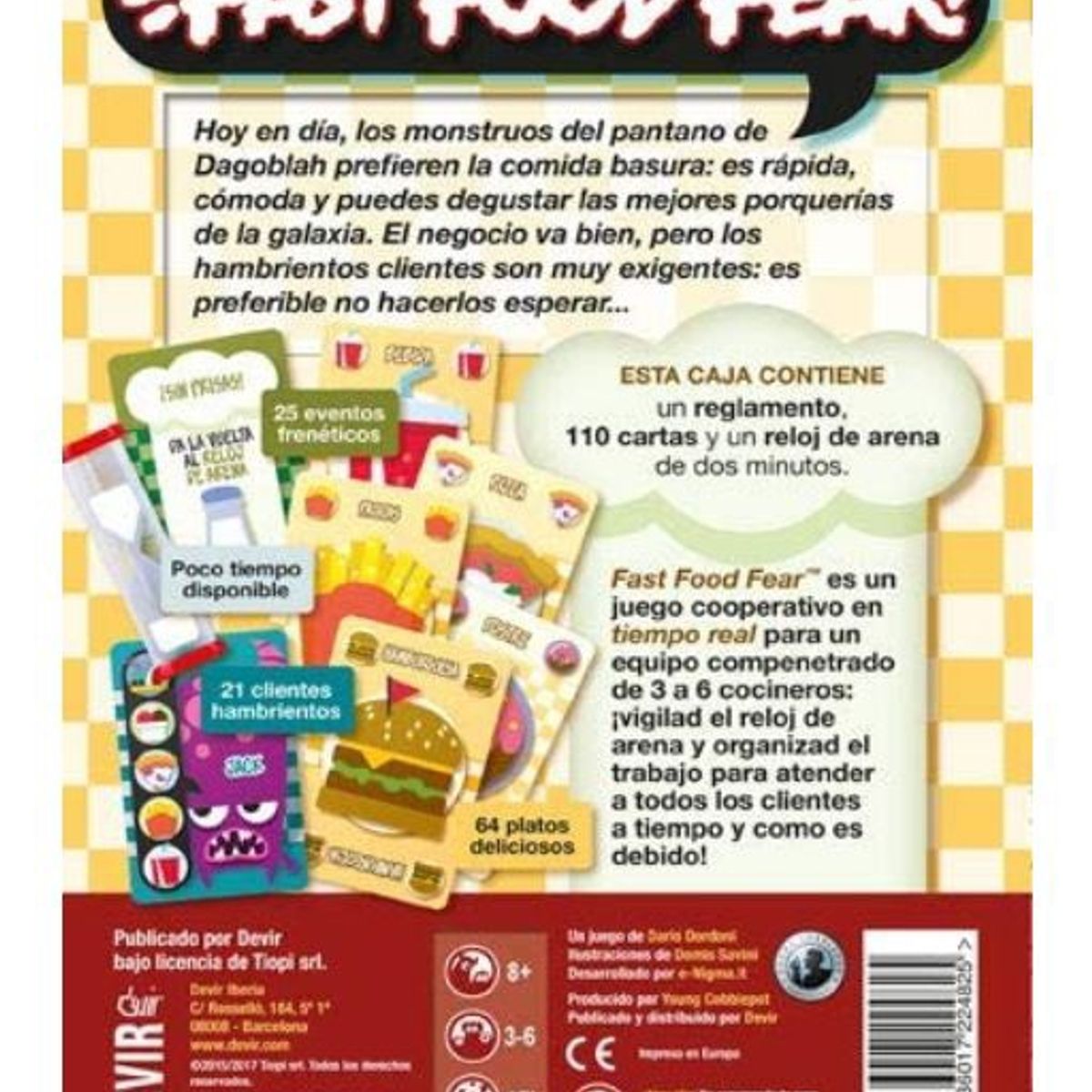 DEVIR - Fast Food Fear - Juego de Mesa