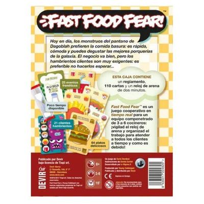 Imagen 2 del producto Fast Food Fear - Juego de Mesa