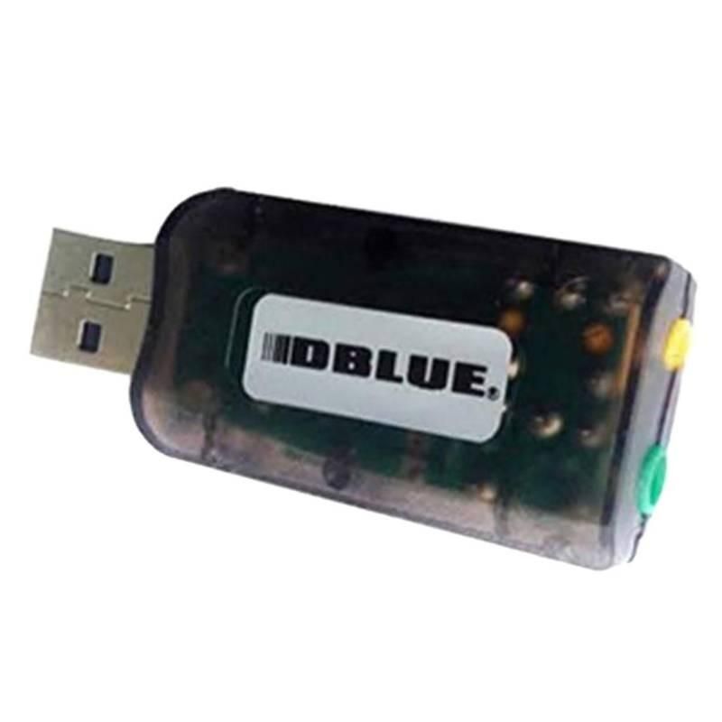 DBLUE - Tarjeta De Sonido Usb Universal Para Audio Y Microfono Ts20 - Negro