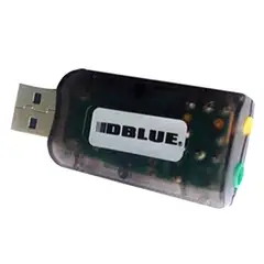 DBLUE - Tarjeta De Sonido Usb Universal Para Audio Y Microfono Ts20 - Negro