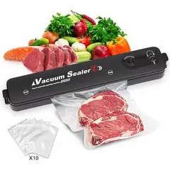 GENERICO - Máquina Selladora Al Vacío De Alimentos + 10 Bolsas
