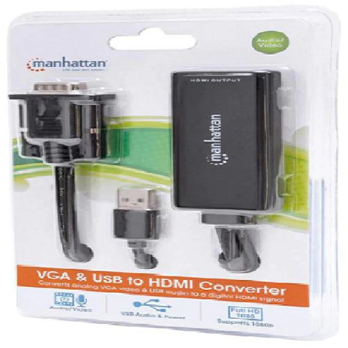 MANHATTAN - Convertidor de VGA y USB a HDMI