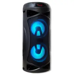 FUJITEL - Parlante Portátil Recargable con Bluetooth 3220 LED - Negro