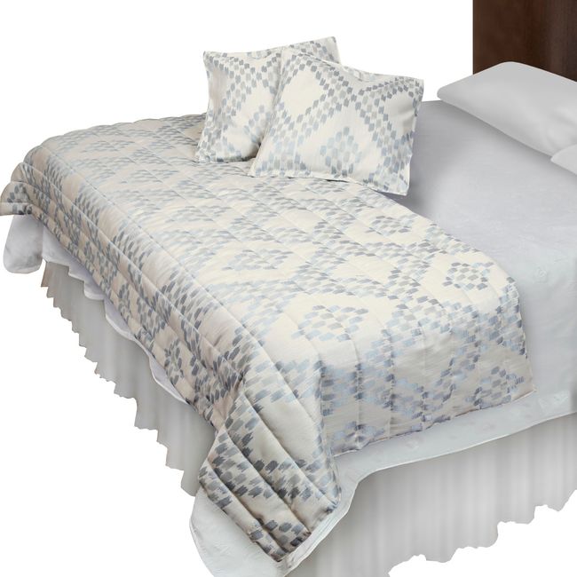 MALLORCA - Piecera Con Fundas Boston Índigo Reversible