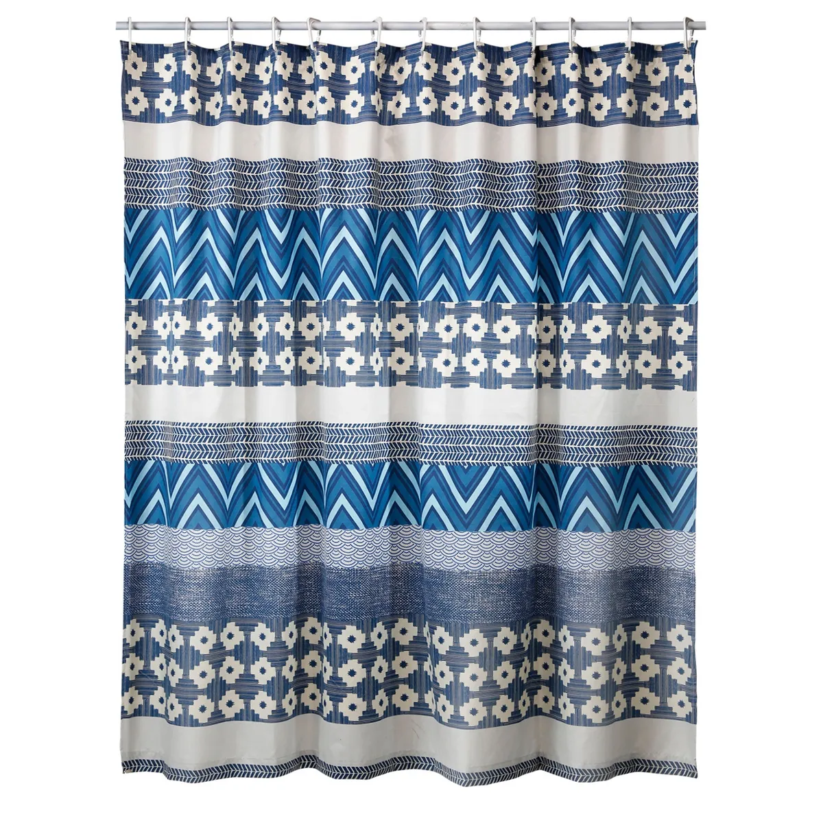 MALLORCA - Cortina para Baño Diseño Philadelphia con Forro