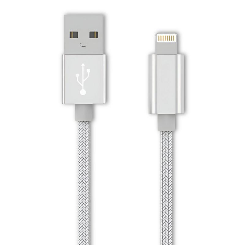 FUJITEL - Cable De Datos Fujitel Lightning Acordonado 1m para CarPlay