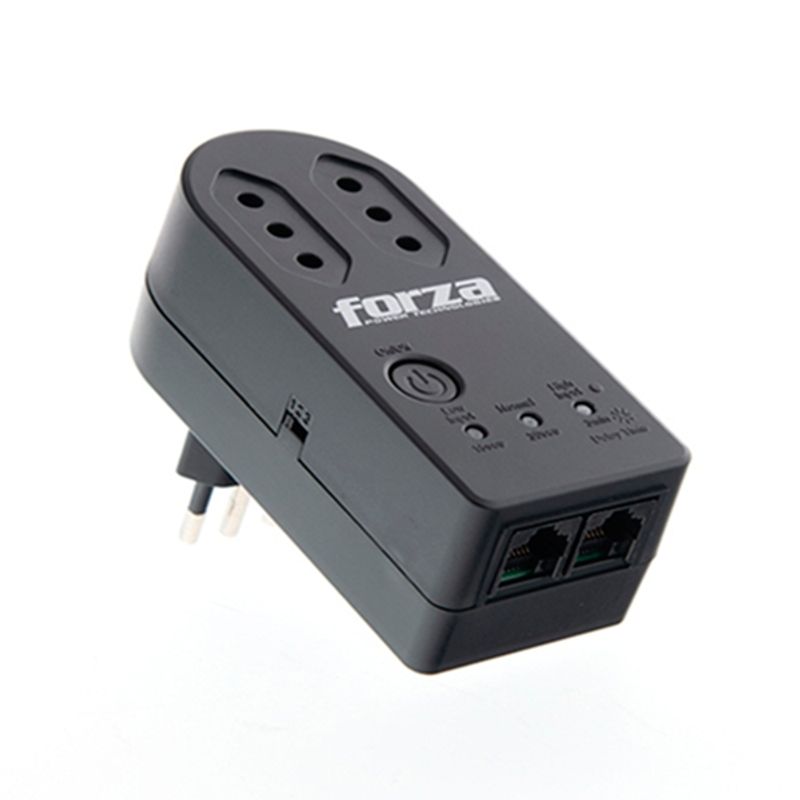 FORZA - Protector de Voltaje Forza FVP-1202N-C Negro 2 Tomas 1500W