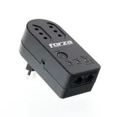 FORZA - Protector de Voltaje FVP-1202N-C Negro 2 Tomas 1500W