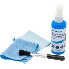 PHILCO - Kit De Limpieza Premium Para Pantallas, PC y Notebooks, 4 En 1 00311 - Negro