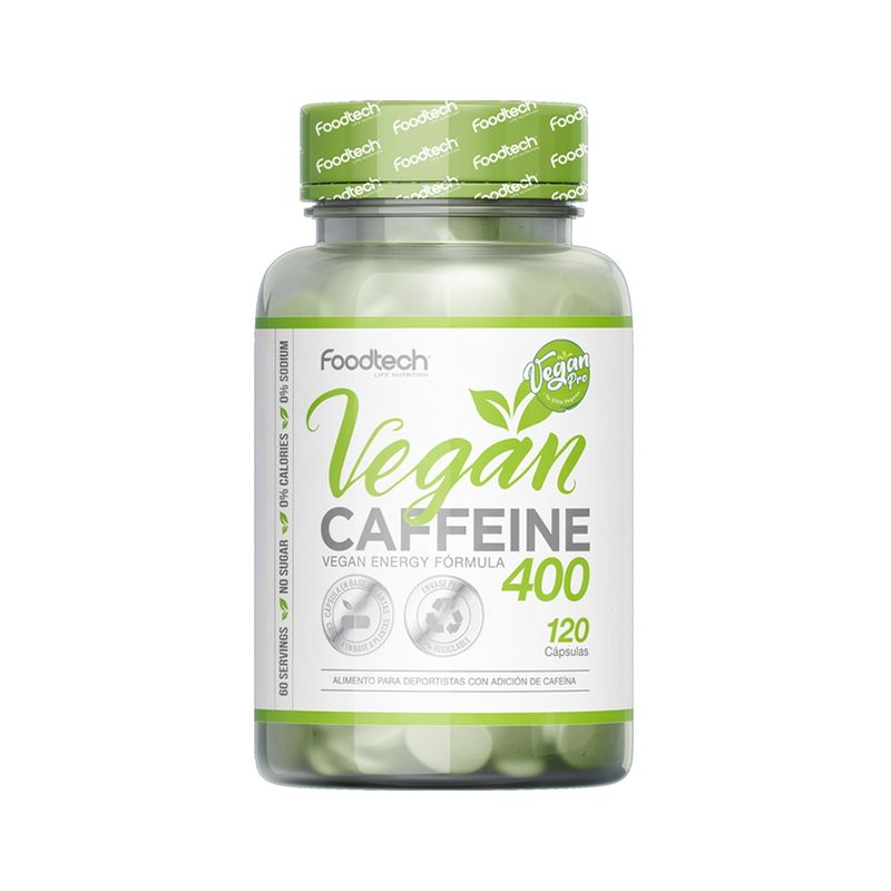 FOODTECH - Vegan Caffeine 400 120 caps - Foodtech