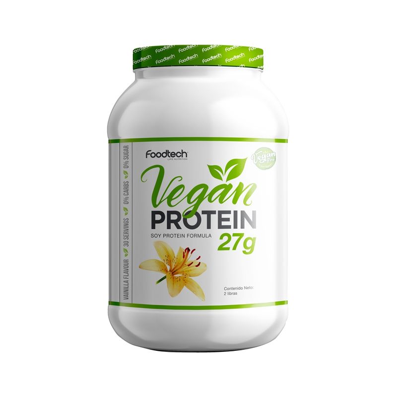 FOODTECH - Vegan Protein 2LB - Foodtech Vainilla Ice Cream