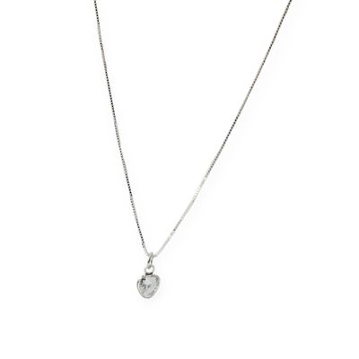 Imagen 2 del producto Collar Corazón Punto De Luz Circón Plata Fina 925