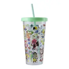 PALADONE - MUG ANIMAL CROSSING PLASTIC CUP AND STRAW