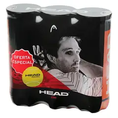 HEAD - Pelotas de Pádel 3x3B Amarillo