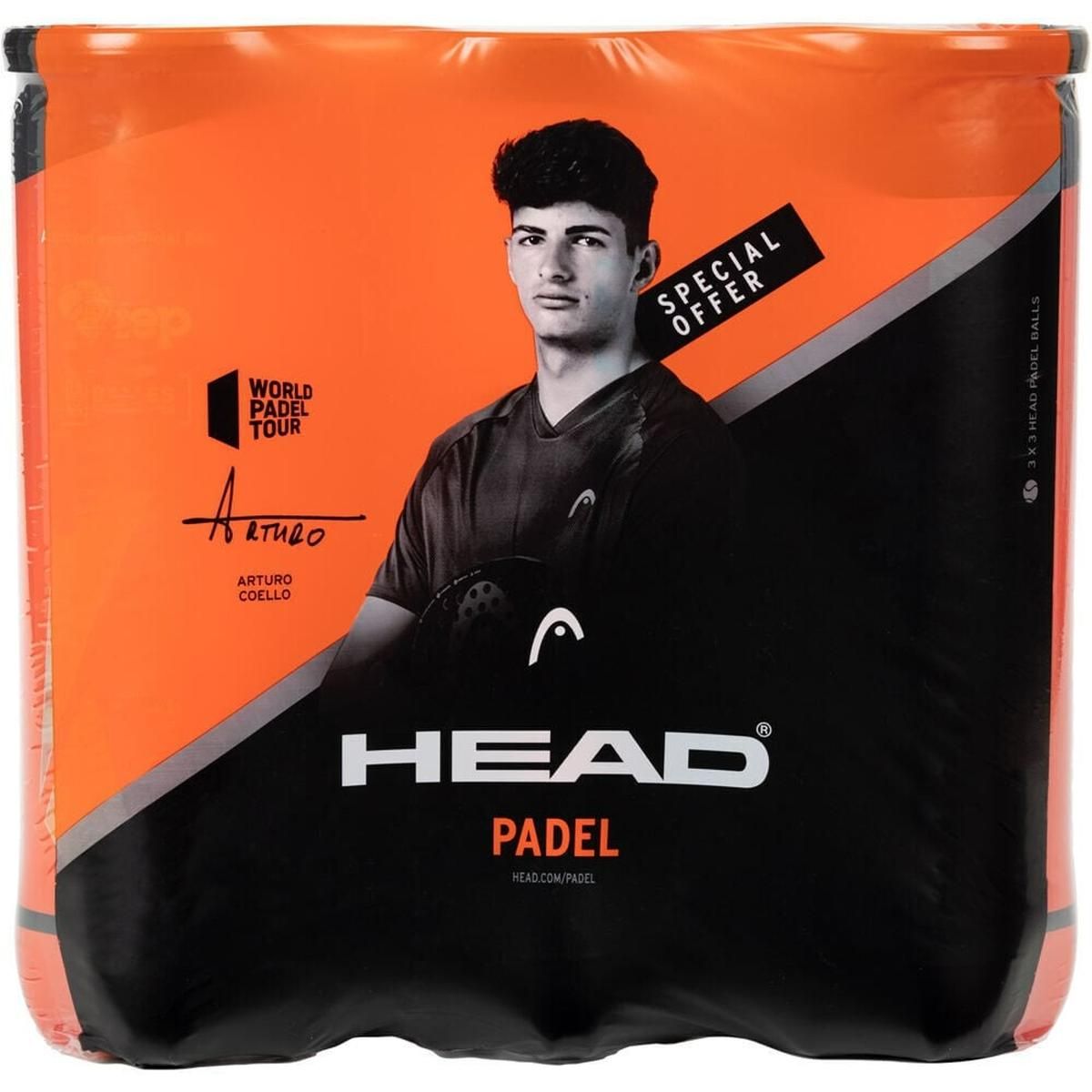 HEAD - Pelotas de Pádel Head 3x3B Amarillo
