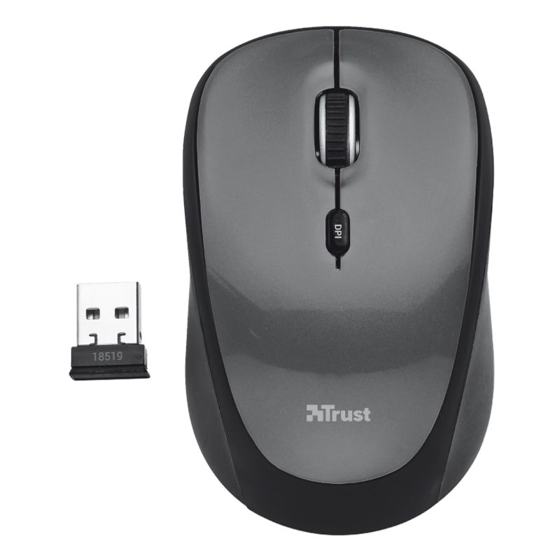 TRUST - Mouse Inalambrico Trust Desktop Pro 2.4 Ghz Negro Yvi 18519 - Negro