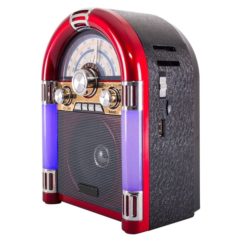 DBLUE - Radio Rockola Bluetooth Mini Retro FM