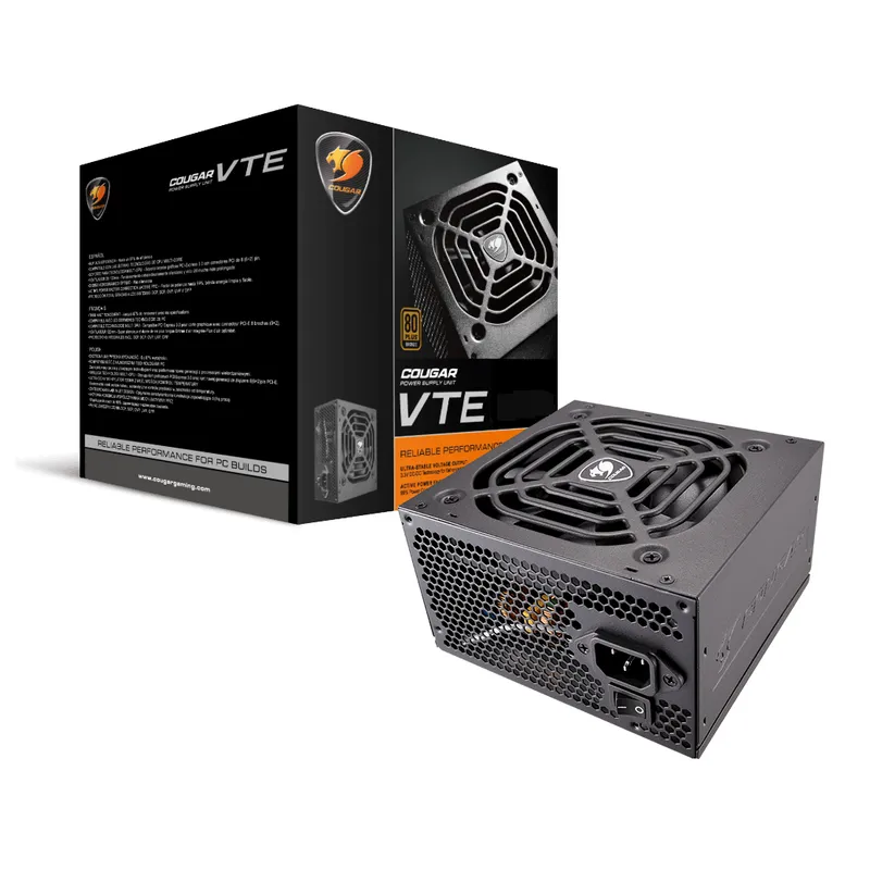 COUGAR - Fuente De Poder Gamer Cougar VTE 500W 80 Plus High Efficiency