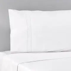 NINA HERRERA - Sábana Básica Trenza Blanco 220 Hilos 2 Plazas