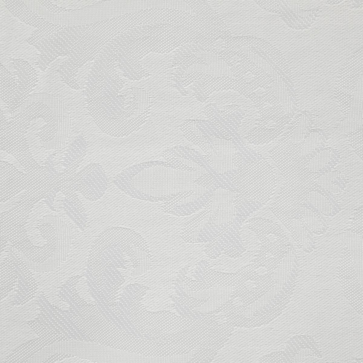 SUEÑO BLANCO - MANTEL JACKARD CUADRADO  FLOR DE LIS BLANCO