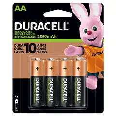 DURACELL - Pack Pilas AA x4 Recargables