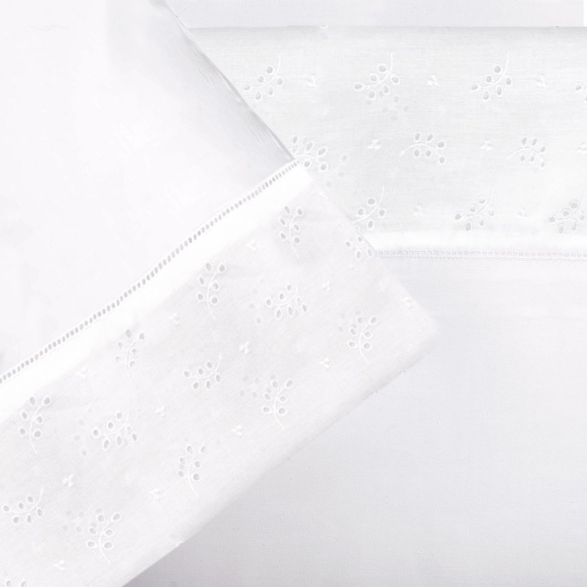 NINA HERRERA - Sábana Clásica Blanco 220 Hilos 1 Plaza