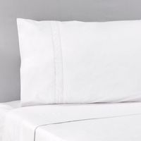 Sábana Básica Trenza Blanco 220 hilos Super King