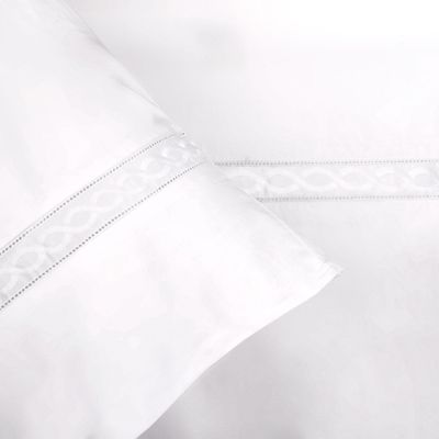 Imagen 2 del producto Sábana Básica Trenza Blanco 220 Hilos 1 Plaza